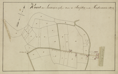 214177 Kaart van het voormalige buitengerecht Pijlsweerd te Utrecht; met weergave van wegen en watergangen en ...